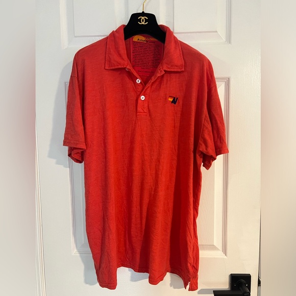 Aviator Nation Soft Comfortable Red Polo Size XXL but fits like XL EUC - Picture 2 of 14